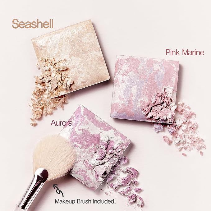 Espoir Tone Pairing Highlighter #Seashell │0.33 oz. (9.6 g)│Subtle Glitters for Daily make up │ 3 color Shades Going Well with Various Skin Tones │Sheering Makeup │ Korean Beauty Costmetics-Velvo Beauty