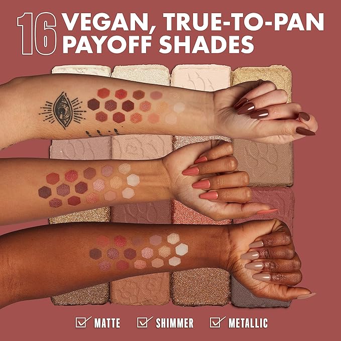 NYX PROFESSIONAL MAKEUP, Ultimate Shadow Palette, Eyeshadow Palette - Warm Neutrals-Velvo Beauty
