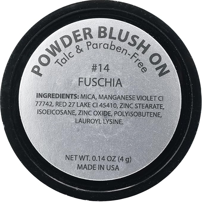 Hot Pink Bright Fuchsia Magenta Rouge Blush Pressed Cheek Color Powder, Talc & Paraben Free, 4 Grams, No Animal Testing & Cruelty Free-Velvo Beauty