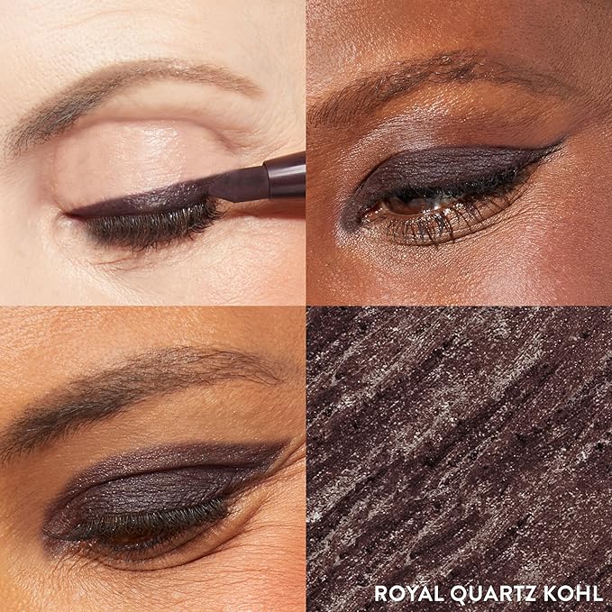 LAURA GELLER NEW YORK Kajal Longwear Kohl Eyeliner Pencil - Royal Quartz - Caffeine and Vitamin E - Smooth & Blendable Liner - Built-In Sharpener-Velvo Beauty