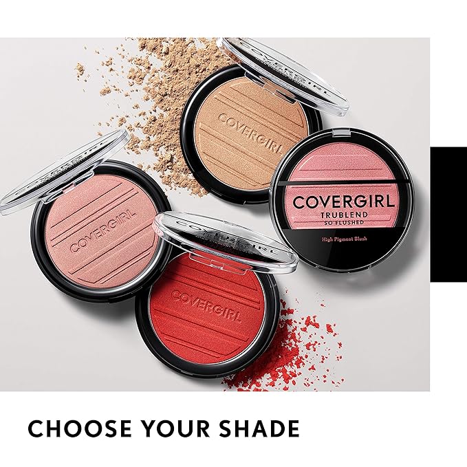 COVERGIRL Trueblend so Flushed High Pigment Blush & Bronzer, 345 - Hot & Frenzy, 0.33 Oz-Velvo Beauty