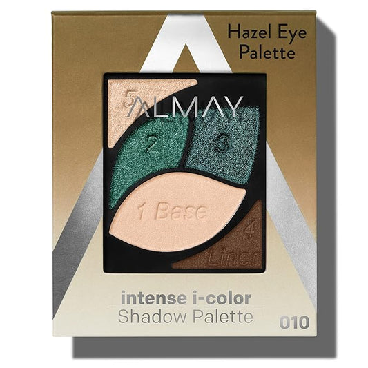 Almay Eyeshadow Palette, Longlasting Eye Makeup, Primer Enriched with Antioxidant Vitamin E, Hypoallergenic, 030 Hazel Eyes, 0.1 Oz-Velvo Beauty