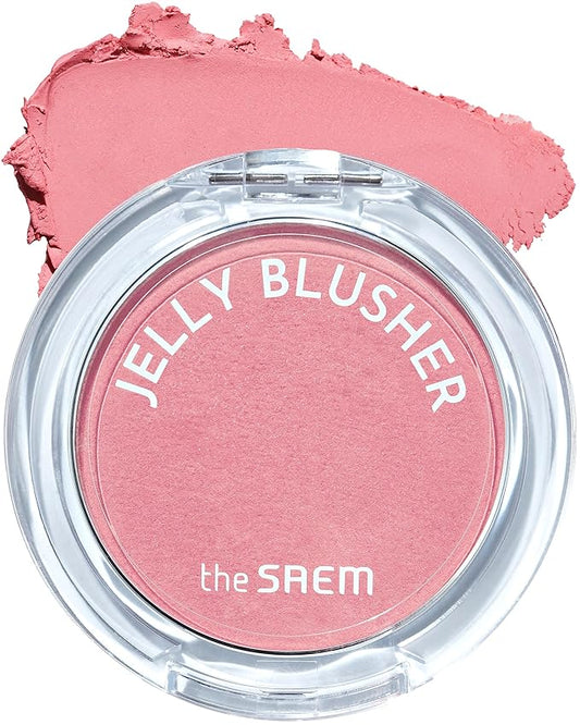 THESAEM Jelly Blusher PK01 Sweet Petal - Velvety Finish Soft Jelly Powder Cheek - Easy Blending Formula- Lightweight, Smooth, Natural Buildable Blusher-Velvo Beauty