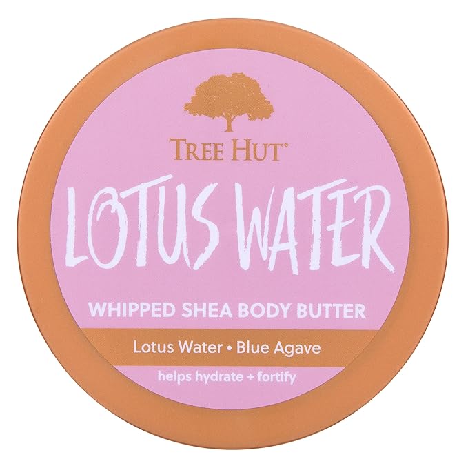 Tree Hut Lotus Water Whipped Shea Body Butter | Long-lasting Hydration Leaves Skin Feeling Soft & Moisturized | Lightweight | Nourishing Essential Body Care | 8.4 fl oz.-Velvo Beauty