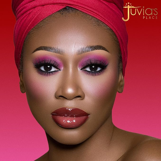 Juvia's Place Palette The Berries - Mauves, Deep Pinks, & Perfect Berry Hues, Professional Eye Makeup, Pigmented Palette for Eye Color & Shine, Pressed, Shades of 6-Velvo Beauty