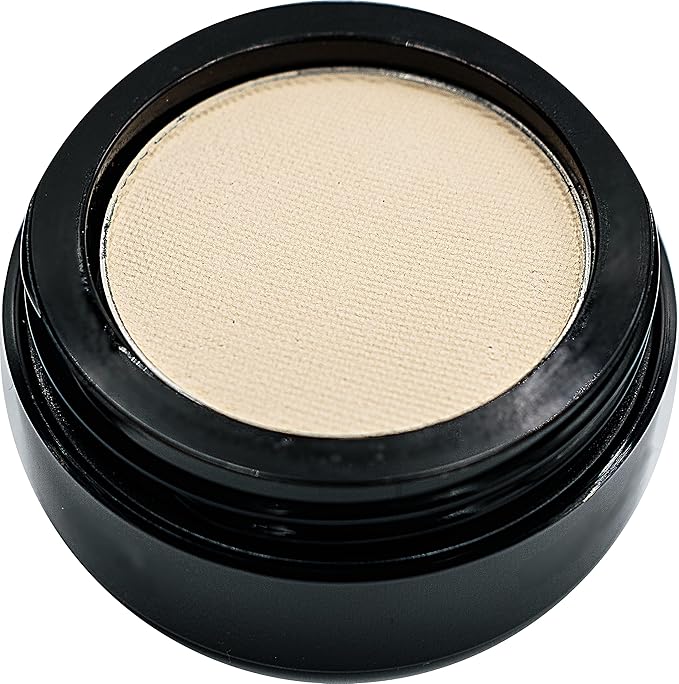 Naked French Vanilla Off White Nude Neutral Matte Pressed Powder Single Vegan Eyeshadow; Talc, Paraben & Cruelty Free-Velvo Beauty