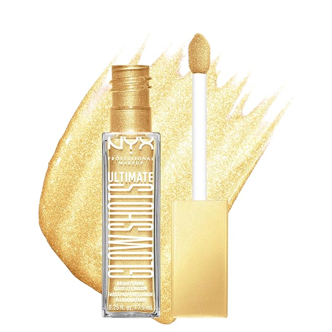 NYX PROFESSIONAL MAKEUP Ultimate Glow Shots, Liquid Eyeshadow, Long-Lasting Shimmer Eye Shadow with Vitamin C - Lemon Slayed-Velvo Beauty