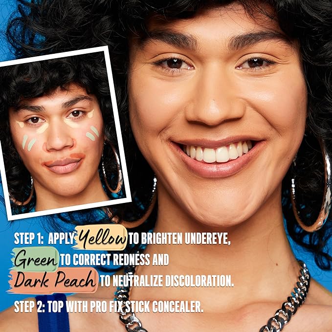 NYX PROFESSIONAL MAKEUP Pro Fix Stick Correcting Concealer, Buildable Medium Coverage Concealer Stick - Green-Velvo Beauty