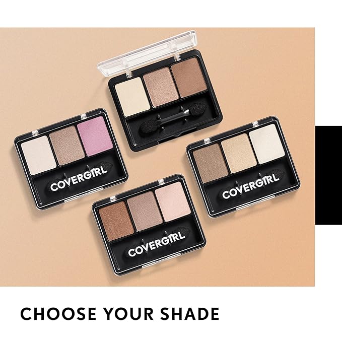 COVERGIRL - Eye Enhancers 3-Kit Eyeshadow, silky, sheer formula, double ended applicator, 100% Cruelty-free-Velvo Beauty