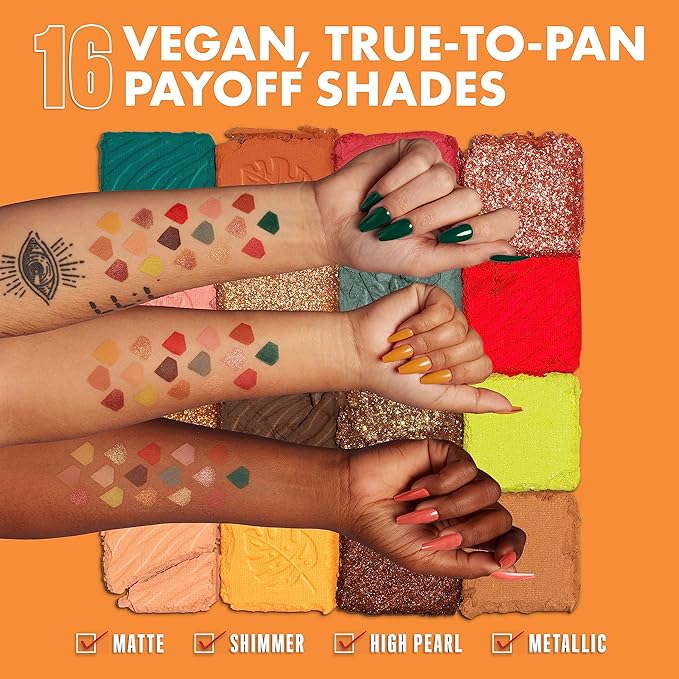 NYX PROFESSIONAL MAKEUP, Ultimate Shadow Palette, Eyeshadow Palette - Paradise Shock-Velvo Beauty