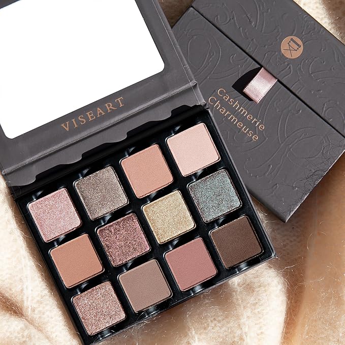 Viseart Paris Etendu Pro Luxe Makeup Eyeshadow Palette (Cashmerie Charmeuse)-Velvo Beauty