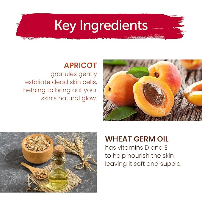 Himalaya Gentle Exfoliating Apricot Scrub with Vitamin E, Exfoliates Dead Skin Cells, For All Skin Types, Free from Parabens, SLS and Phthalates, 150 ml (5.07 oz)-Velvo Beauty