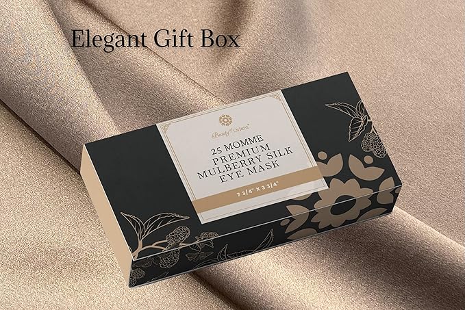 Premium Handcrafted 25 Momme Mulberry Silk Eye Mask for Sleeping (Chocolate)-Velvo Beauty