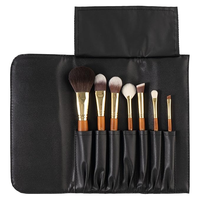 Fuller Cosmetic Brush & Bag Set (Set of 7 Brushes)-Velvo Beauty