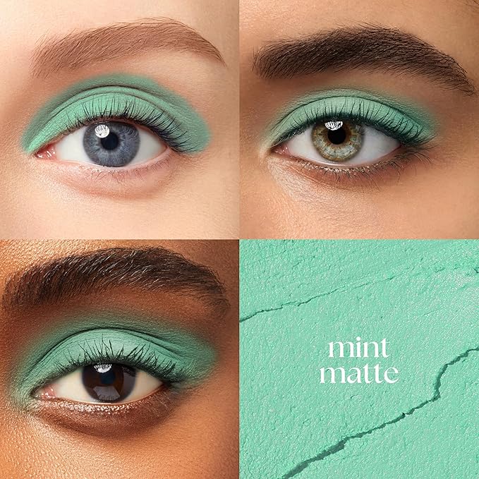 Julep Eyeshadow 101 Cream-to-Powder Waterproof Shadow Stick – Mint Matte – Long-Lasting, Crease-Proof, Cool-Toned Pastel Green Matte Cream Eyeshadow with Built-in Smudger-Velvo Beauty