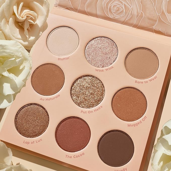 ColourPop Nude Mood Eyeshadow Palette - Brown & Copper Palette with Metallic and Matte Finishes - High-Pigment Eye Makeup with a Long-Wearing Formula (0.3 oz)-Velvo Beauty