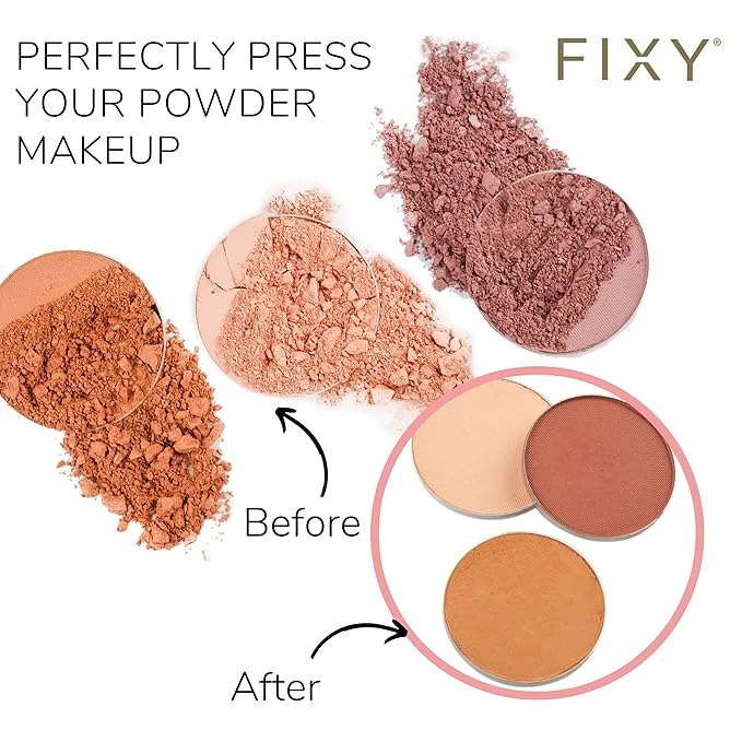 FIXY Makeup Repair Spray - Revive & Restore Pressed Powders, Eyeshadow, Blush, Bronzers & Highlighter | Retains Color | 4oz Vegan Solution, Fragrance-Free, Paraben-Free-Velvo Beauty