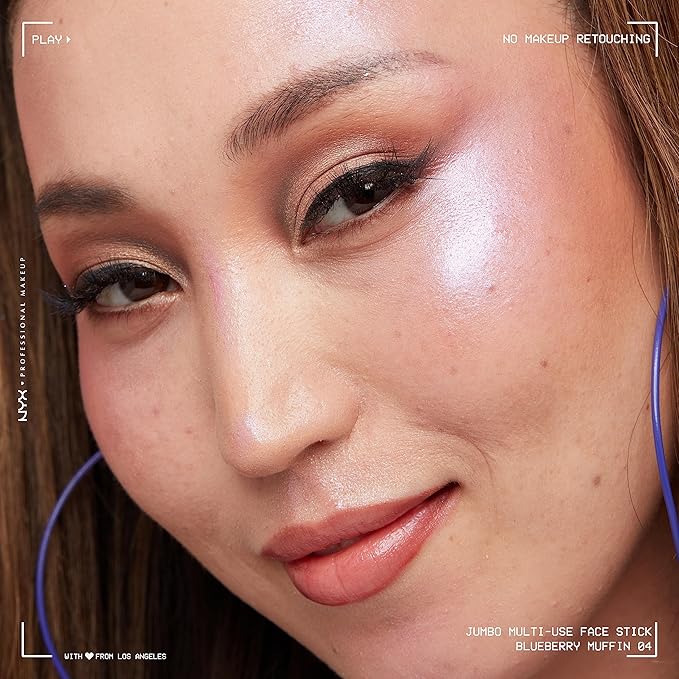 NYX PROFESSIONAL MAKEUP, Jumbo Multi-Use Face Highlighter Stick - Blueberry Muffin-Velvo Beauty