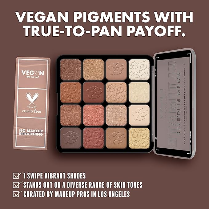 NYX PROFESSIONAL MAKEUP, Ultimate Shadow Palette, Eyeshadow Palette - Warm Neutrals-Velvo Beauty