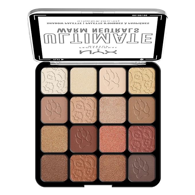 NYX PROFESSIONAL MAKEUP, Ultimate Shadow Palette, Eyeshadow Palette - Warm Neutrals-Velvo Beauty