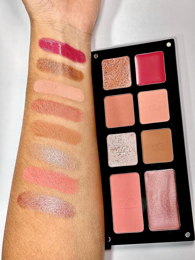 Multi-Effect Palette | All In One Palette | Bianca Makeup | Reusable Magnetic Palette | With Eyeshadows, Lipstick, and Blush | Find the effect you desire | Makeup Palette (Every Day)-Velvo Beauty