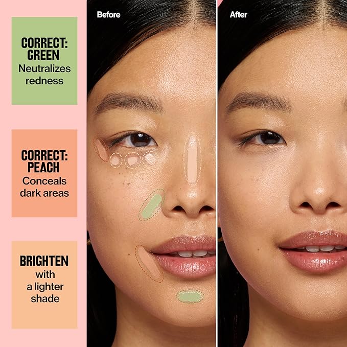 Revlon Glimmer Brightening Concealer, Liquid Under Eye Makeup, Made with Caffeine, Vitamin C, & Stevioside, 135, 0.3 fl oz-Velvo Beauty