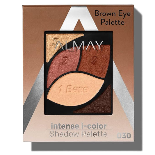 Almay Eyeshadow Palette, Longlasting Eye Makeup, Primer Enriched with Antioxidant Vitamin E, Hypoallergenic, 010 Brown Eyes, 0.1 Oz-Velvo Beauty