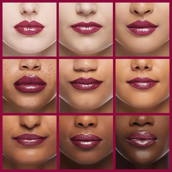 Oulac Purple Lipstick for Women with Metallic 3D Shine Lightweight Hydrating Formula, High Impact Lip Color, Vegan Beauty, Full Coverage Lip Makeup, Christmas Gifts for Women, Sugar Plum (04)-Velvo Beauty
