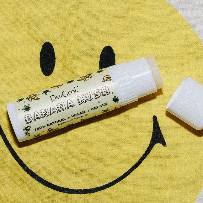 DedCool - Jumbo Vegan Lip Balm Stick | Clean, Non-Toxic Fragrance For All (Banana Kush, 2 Pack)-Velvo Beauty