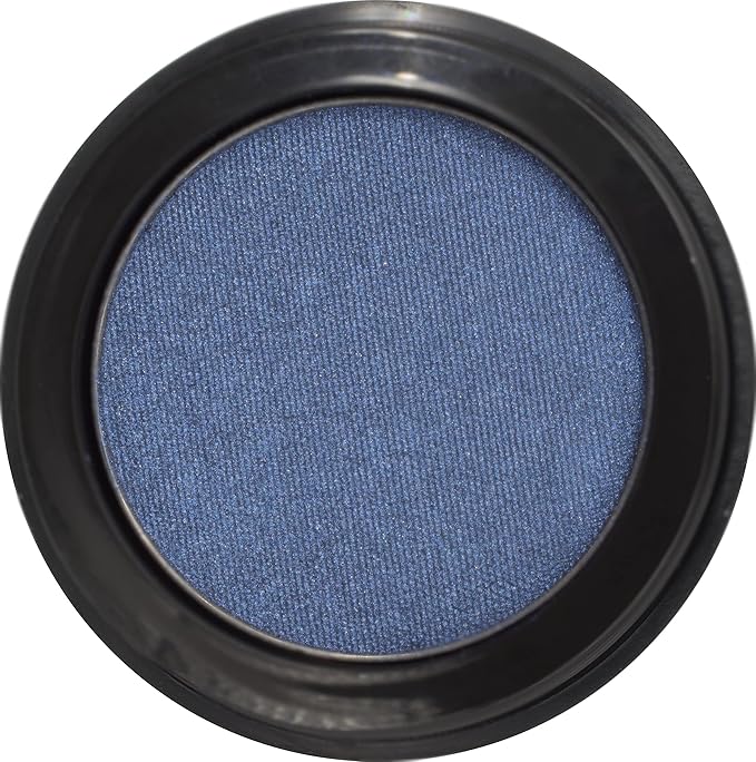 Steel Navy Blue Ice Denim Shimmering Smokey Eye Ocean Grey Pressed Powder Single Vegan Eyeshadow; Talc, Paraben & Cruelty Free-Velvo Beauty