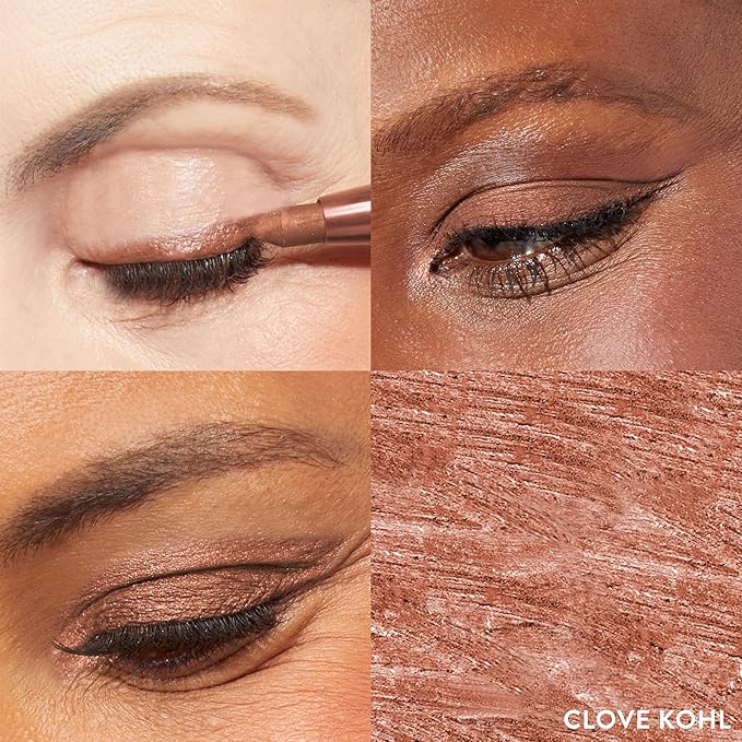 LAURA GELLER NEW YORK Kajal Longwear Kohl Eyeliner Pencil - Clove Kohl - Caffeine and Vitamin E - Smooth & Blendable Liner - Built-In Sharpener-Velvo Beauty