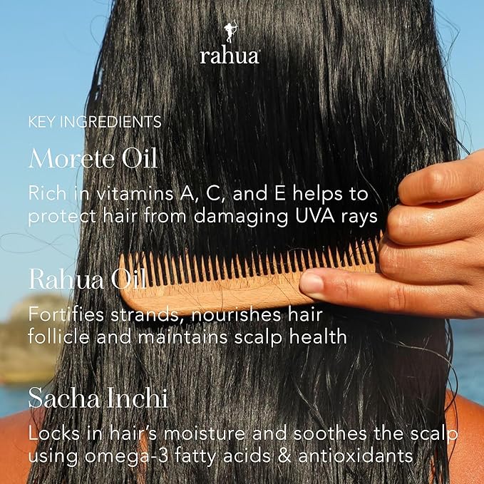Rahua Hydration Detangler Spray + UV Barrier, 6.5 Fl Oz, Detangling Leave in Hair Care Softens Hair, Smooths Frizz, Supports Breakage & Damage, Conditioning for Brushable Shiny Hair, All Hair Types-Velvo Beauty
