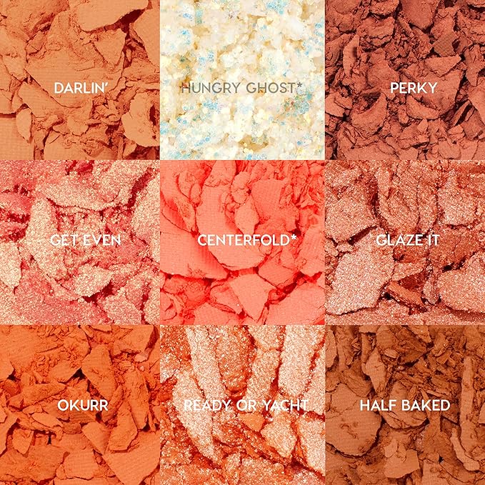 ColourPop Baby Got Peach Shadow Palette - Orange & Coral Shadows with Metallic, Matte and Glitter Finishes - High-Pigment Makeup with a Long-Wearing Formula (0.3 oz)-Velvo Beauty