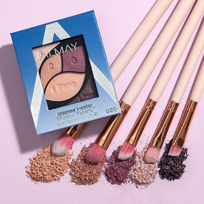 Almay Eyeshadow Palette, Longlasting Eye Makeup, Primer Enriched with Antioxidant Vitamin E, Hypoallergenic, 020 Blue Eyes, 0.1 Oz-Velvo Beauty