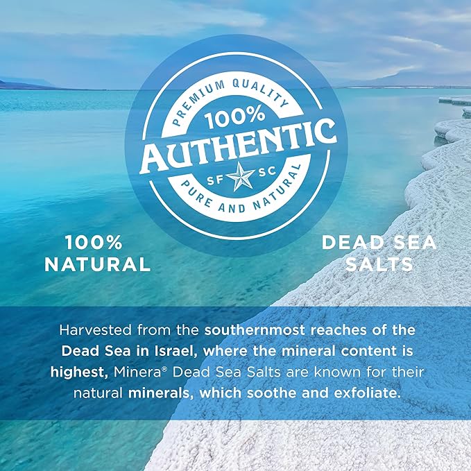 Minera Fine Grain Dead Sea Salt for Bath & Soaking – 57 lbs (3 x 19 lb Bags), Fast-Dissolving, 100% Pure & Natural, Unscented, Skin-Nourishing Bulk Sea Salt-Velvo Beauty