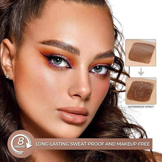 Liquid Highlighter Makeup Stick 3D Sparkling Effect,Cream Highlighter Lightweight,Easy To Spread,Highlighter Makeup Long-lasting,Natural Makeup Effect(01#Spotlight)-Velvo Beauty