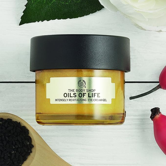 The Body Shop Oils of Life Intensely Revitalising Eye Cream Gel, 0.69 oz.-Velvo Beauty