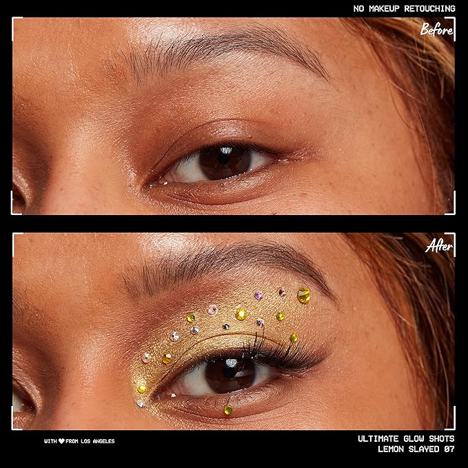 NYX PROFESSIONAL MAKEUP Ultimate Glow Shots, Liquid Eyeshadow, Long-Lasting Shimmer Eye Shadow with Vitamin C - Lemon Slayed-Velvo Beauty