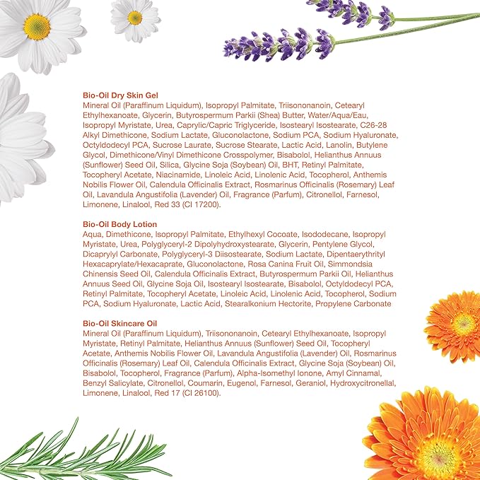 Bio-Oil Skincare Set, Trial Kit for Scars, Stretchmarks, and Dry Skin, 3 Pc Travel Size Kit Includes Skin Care Oil, Dry Skin Gel, and Body Lotion, use for Scars, Pregnancy Stretch Marks, and Dry Skin-Velvo Beauty