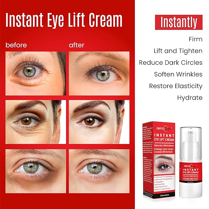 Rapid Reduction Eye Cream - Eye Cream Anti Aging Treatment for Dark Circles - Instant Under Eye Cream - Advanced Peptide Skin Tightening Formula - Instantly Removes Puffiness Wrinkles 20ml-Velvo Beauty