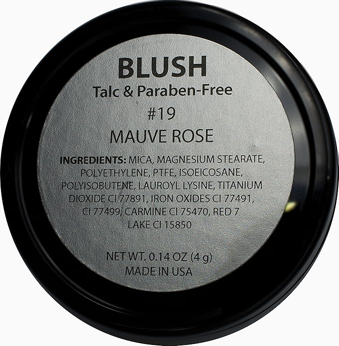 Mauve Rose Matte Dusty Muted Pink Blush Bronzer Pressed Cheek Color Powder, Talc & Paraben Free, 4 Grams, No Animal Testing & Cruelty Free-Velvo Beauty