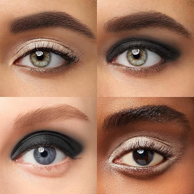 Julep Eyeshadow 101 Crème-to-Powder Waterproof Eyeshadow Stick Duo – Long-Lasting, Crease-Proof, Easy Apply with Built-in Smudger - Pearl Shimmer + Onyx Matte-Velvo Beauty