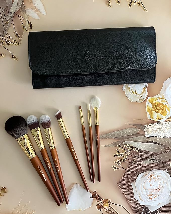 Fuller Cosmetic Brush & Bag Set (Set of 7 Brushes)-Velvo Beauty