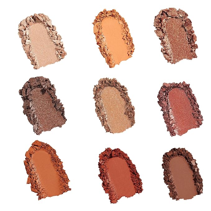 Sigma Beauty On-the-Go Eyeshadow Palette - Fiery - 9 Bold Eyeshadow Shades in Matte, Shimmer and Metalic Finishes - Highly Pigmented Vegan Eye Makeup Palette - Clean Beauty Products-Velvo Beauty