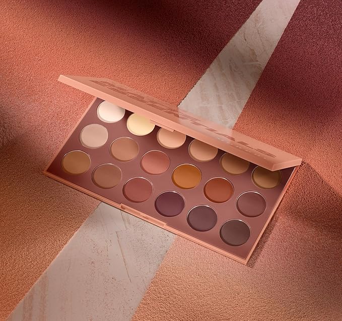 Morphe 18WT Makeup Palette - Matte Essentials Artistry Palette with Warm Toned, All-Matte Shades - Made to Build, Blend & Layer Flawlessly for Everyday, Versatile Makeup Looks (0.68 oz)-Velvo Beauty