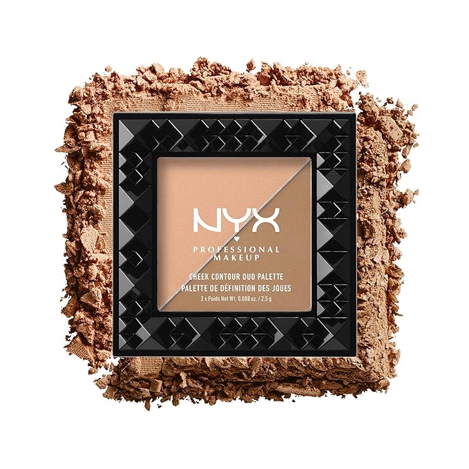 NYX PROFESSIONAL MAKEUP Cheek Contour Duo Palette, Two To Tango, 0.18 Ounce-Velvo Beauty