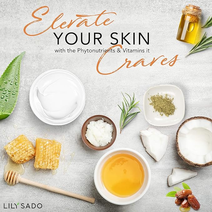 LILY SADO MILK+MANUKA™ Coconut Milk & Manuka Honey Cream Face Cleanser – Natural Ultra Moisturizing Facial Wash Cleanses, Balances, Soothes & Hydrates - Large 6oz-Velvo Beauty