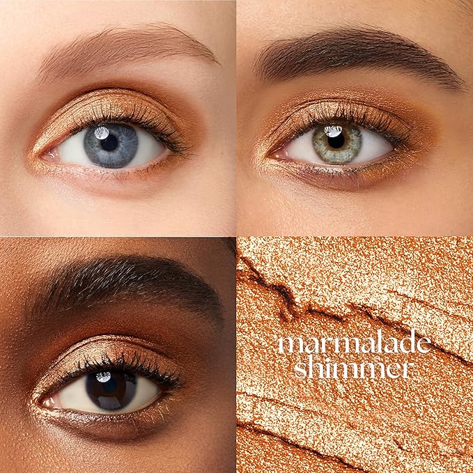 Julep Eyeshadow 101 Cream-to-Powder Waterproof Shadow Stick – Marmalade Shimmer – Long-Lasting, Crease-Proof, Orange Apricot Shimmer Cream Eyeshadow with Built-in Smudger-Velvo Beauty
