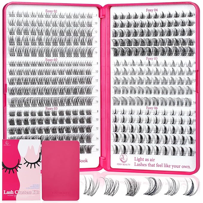 Lash Clusters - Lash Clusters Kit Mix Manga Lases 360pcs Eyelash Clusters Spiky Lases Clusters DIY at Home No Glue Included-Velvo Beauty