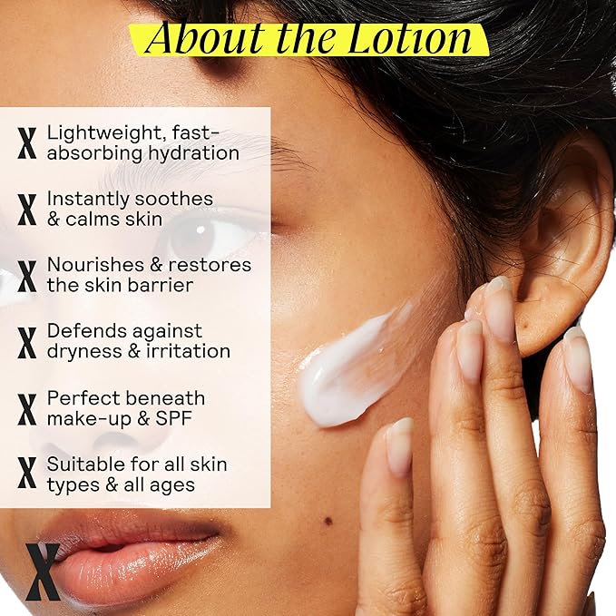 Moisturizing Lotion - Daily Face Moisturizer & Body Lotion for Sensitive Skin - Ceramides & Hyaluronic Acid - No Common Irritants - Non-Comedogenic - Oil-Free - Fragrance Free - 10 Ounce-Velvo Beauty